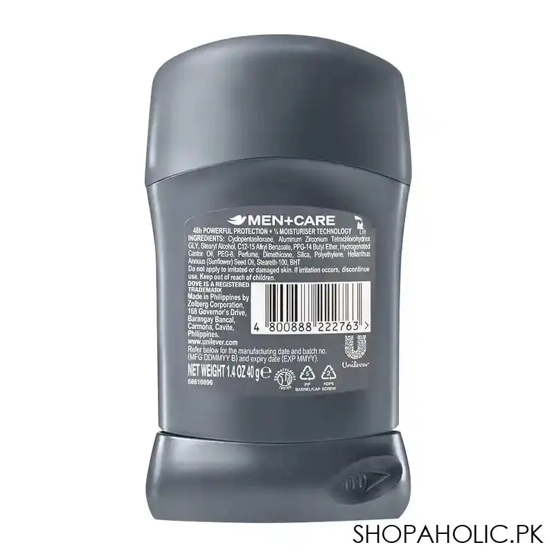Dove Men Care 48H Clean Comfort Antiperspirant Deodorant Stick, 40g