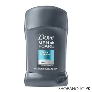 Dove Men Care 48H Clean Comfort Antiperspirant Deodorant Stick, 40g