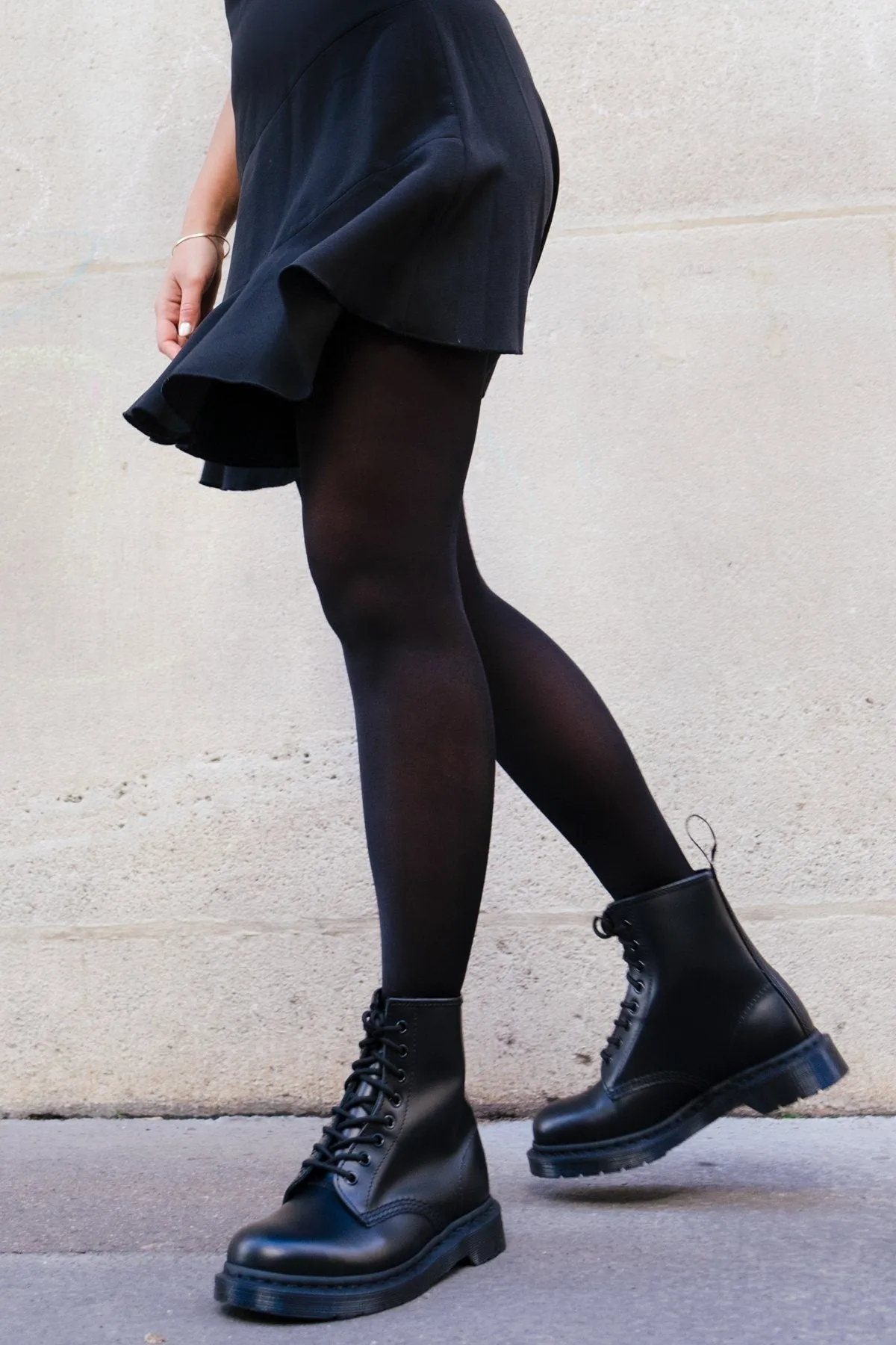 Dr Martens - Boots Mono Smooth - Noir