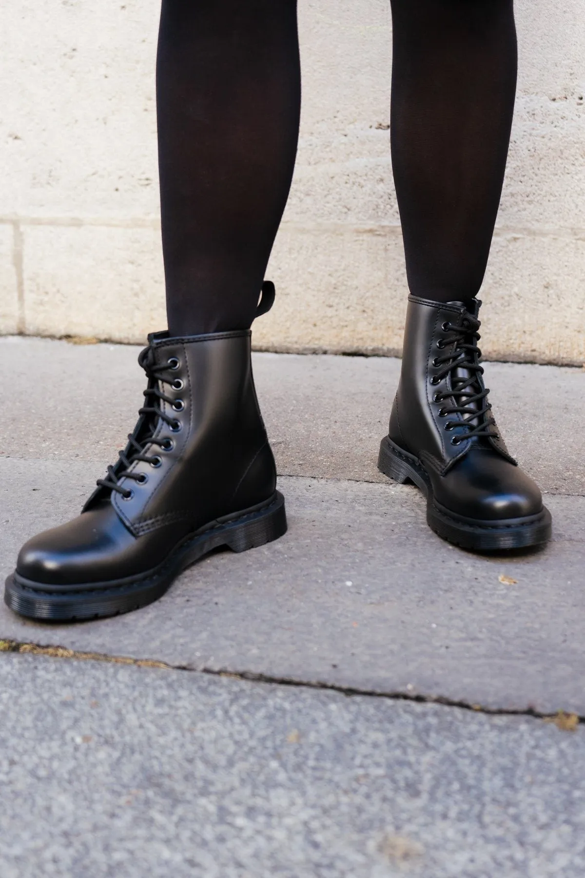 Dr Martens - Boots Mono Smooth - Noir