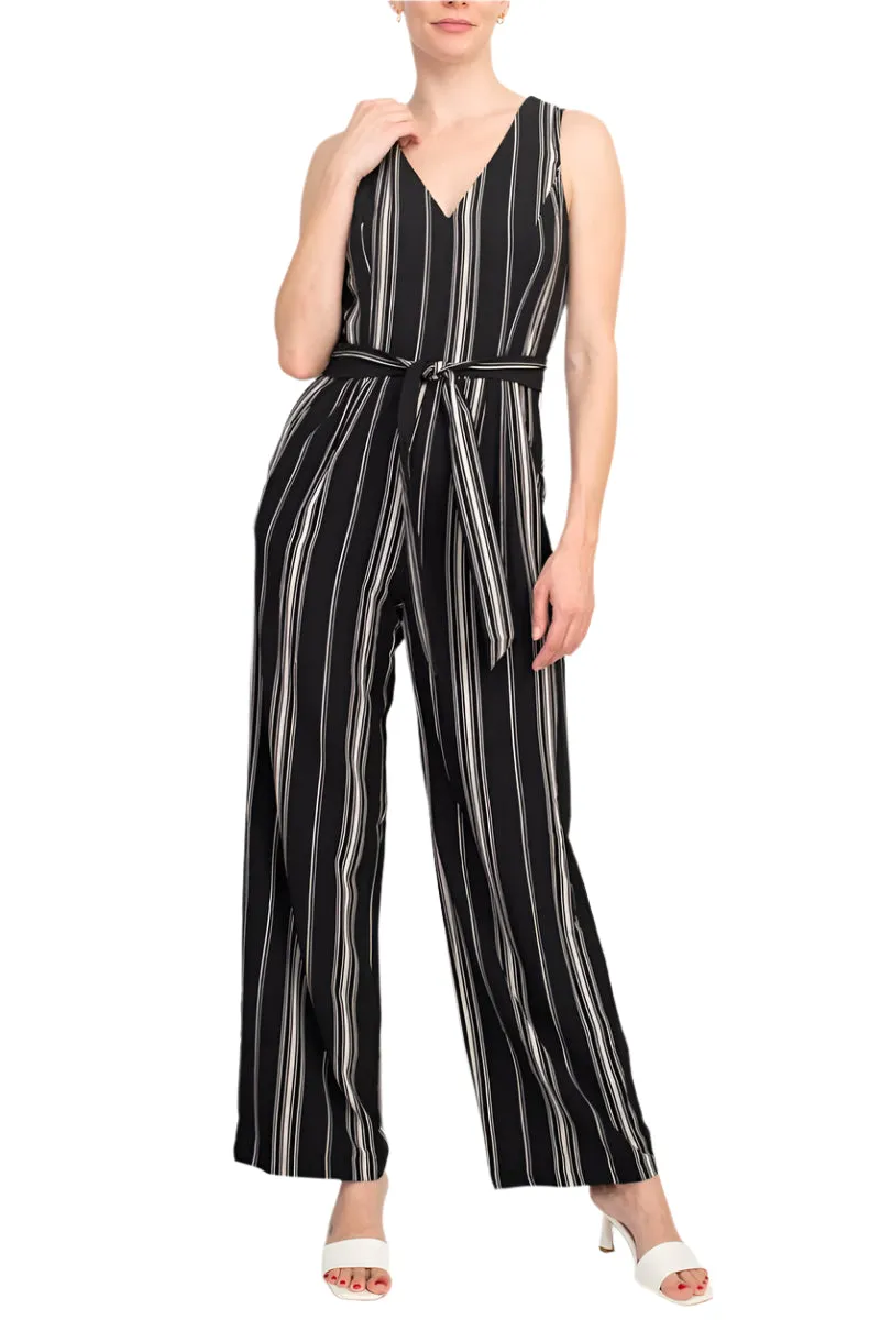 Emma & MIchele Striped Sleeveless Jumpsuit