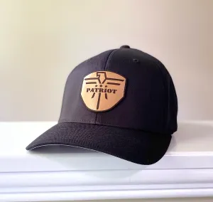 FlexFit Black Leather Patch