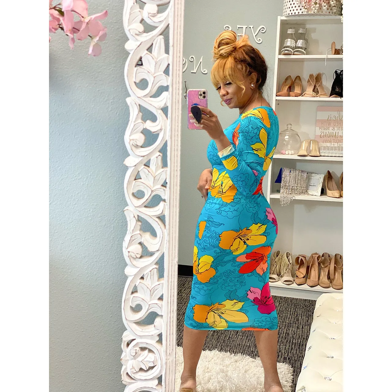 Flora Long Sleeve Dress