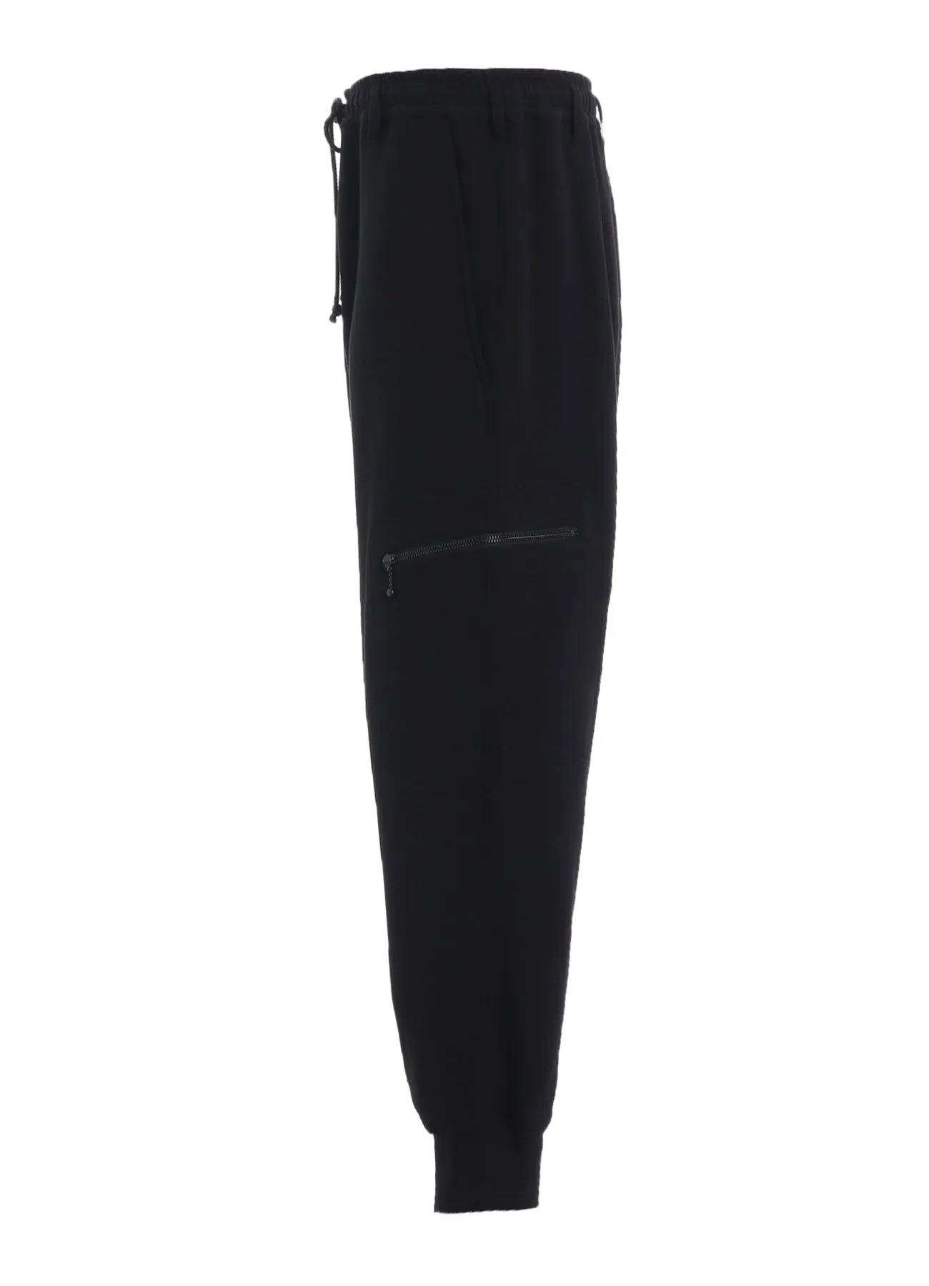 FRENCH TERRY RIBBED HEM SAROUEL PANTS