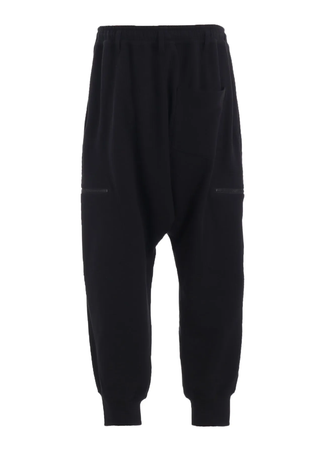 FRENCH TERRY RIBBED HEM SAROUEL PANTS