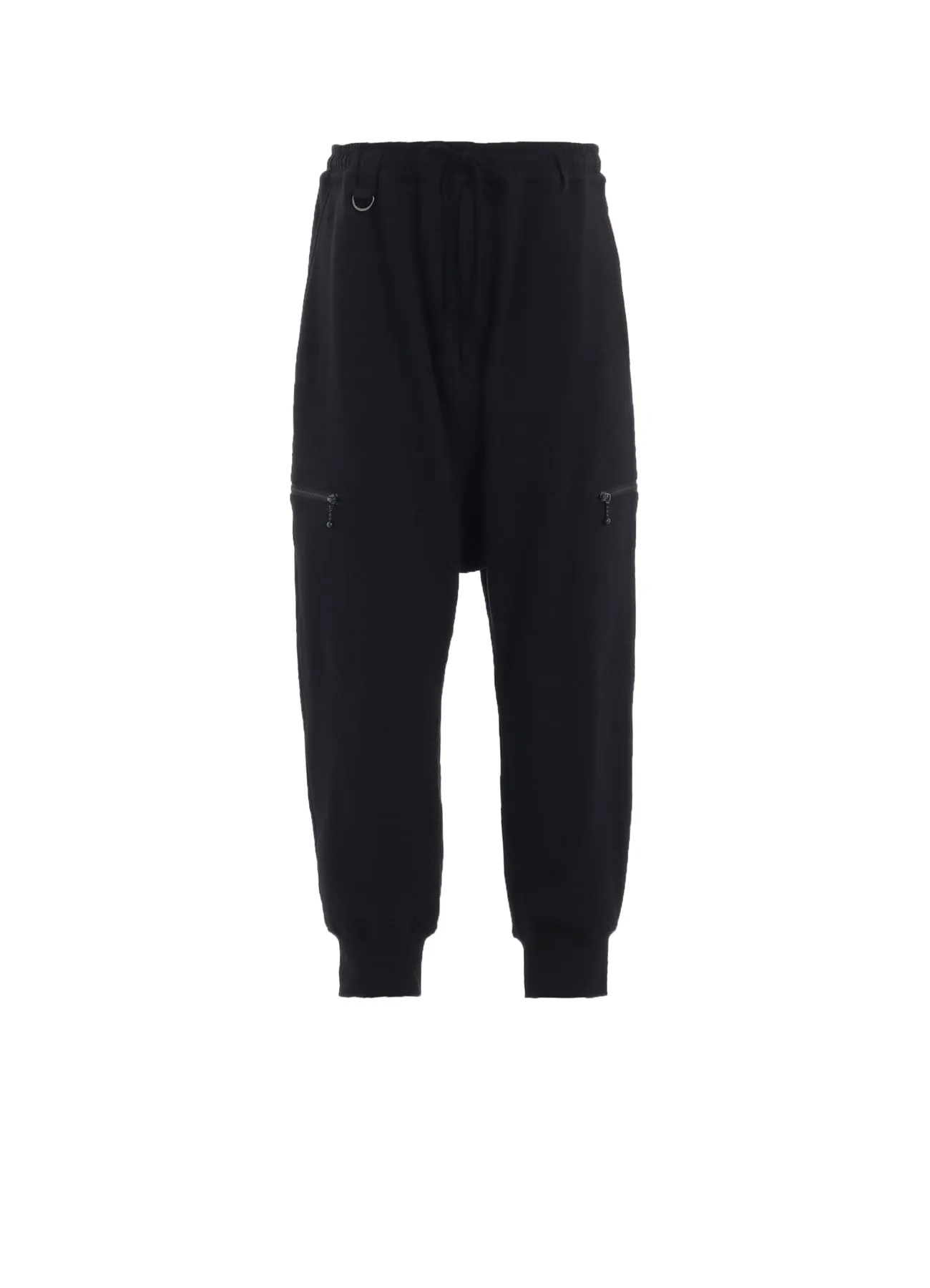 FRENCH TERRY RIBBED HEM SAROUEL PANTS