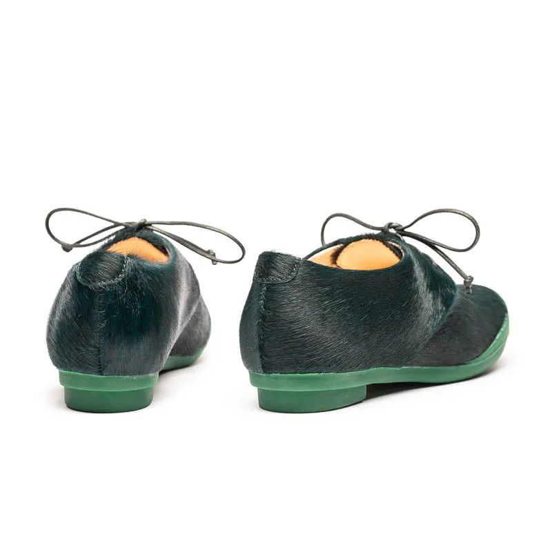 GEEK Pine Needles | Hair-On Leather Sneakers