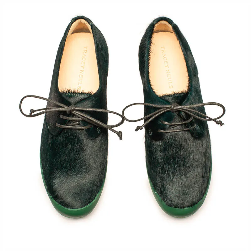 GEEK Pine Needles | Hair-On Leather Sneakers