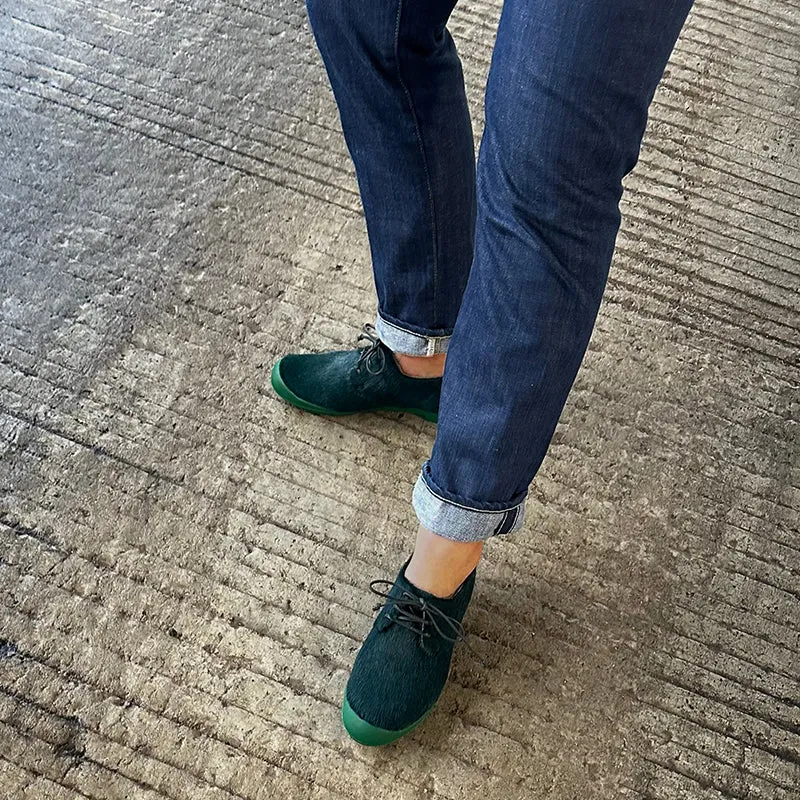 GEEK Pine Needles | Hair-On Leather Sneakers