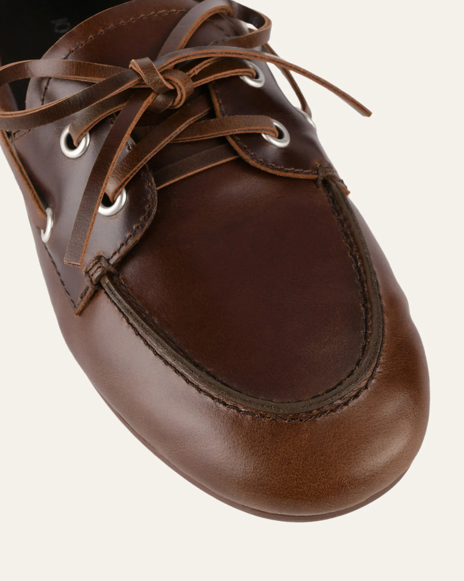 HELM LOAFERS PECAN WAXED LEATHER