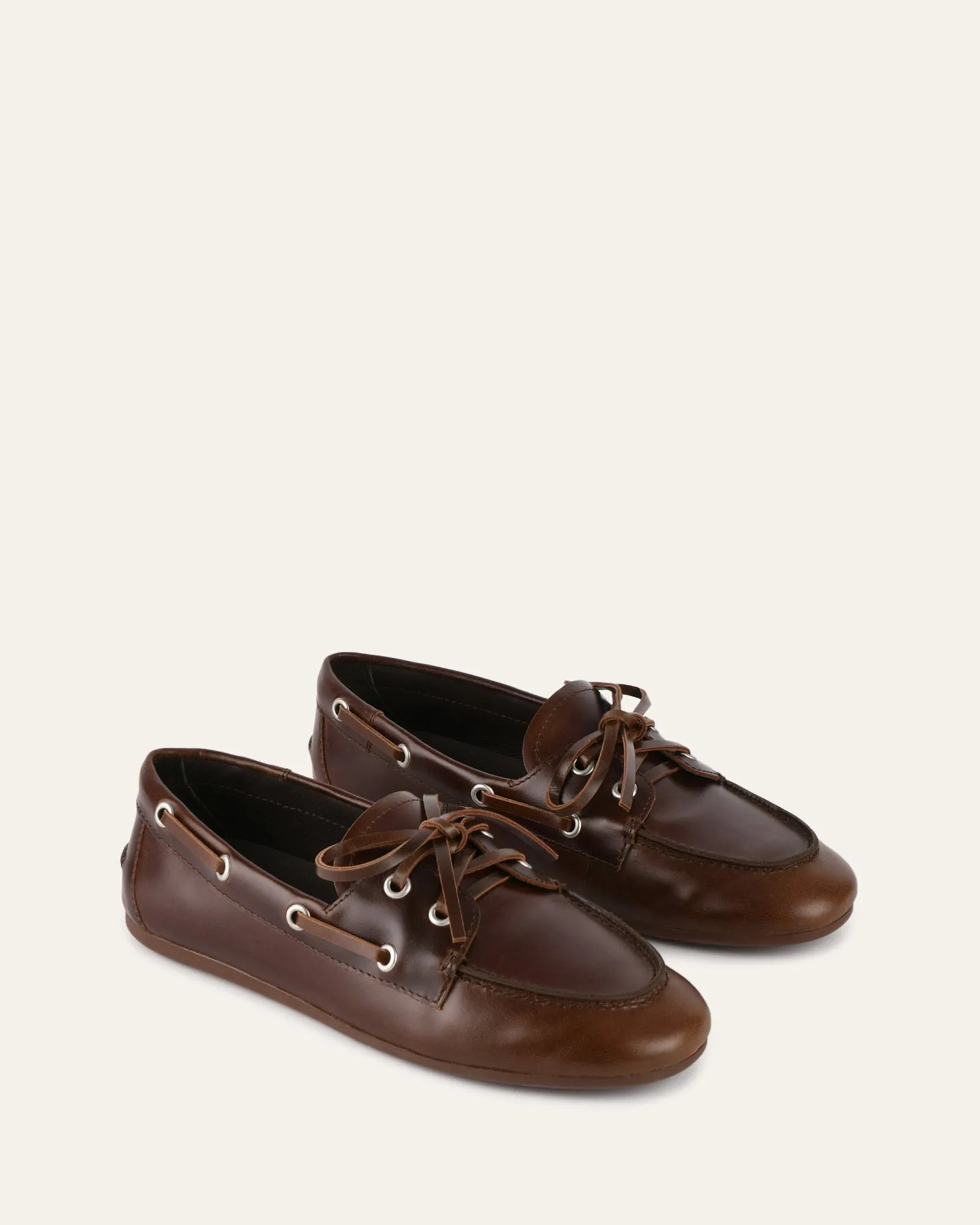HELM LOAFERS PECAN WAXED LEATHER
