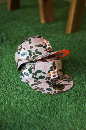 HOUSTON ASTROS DUCK CAMO FITTED W/ ORANGE UNDER VISOR