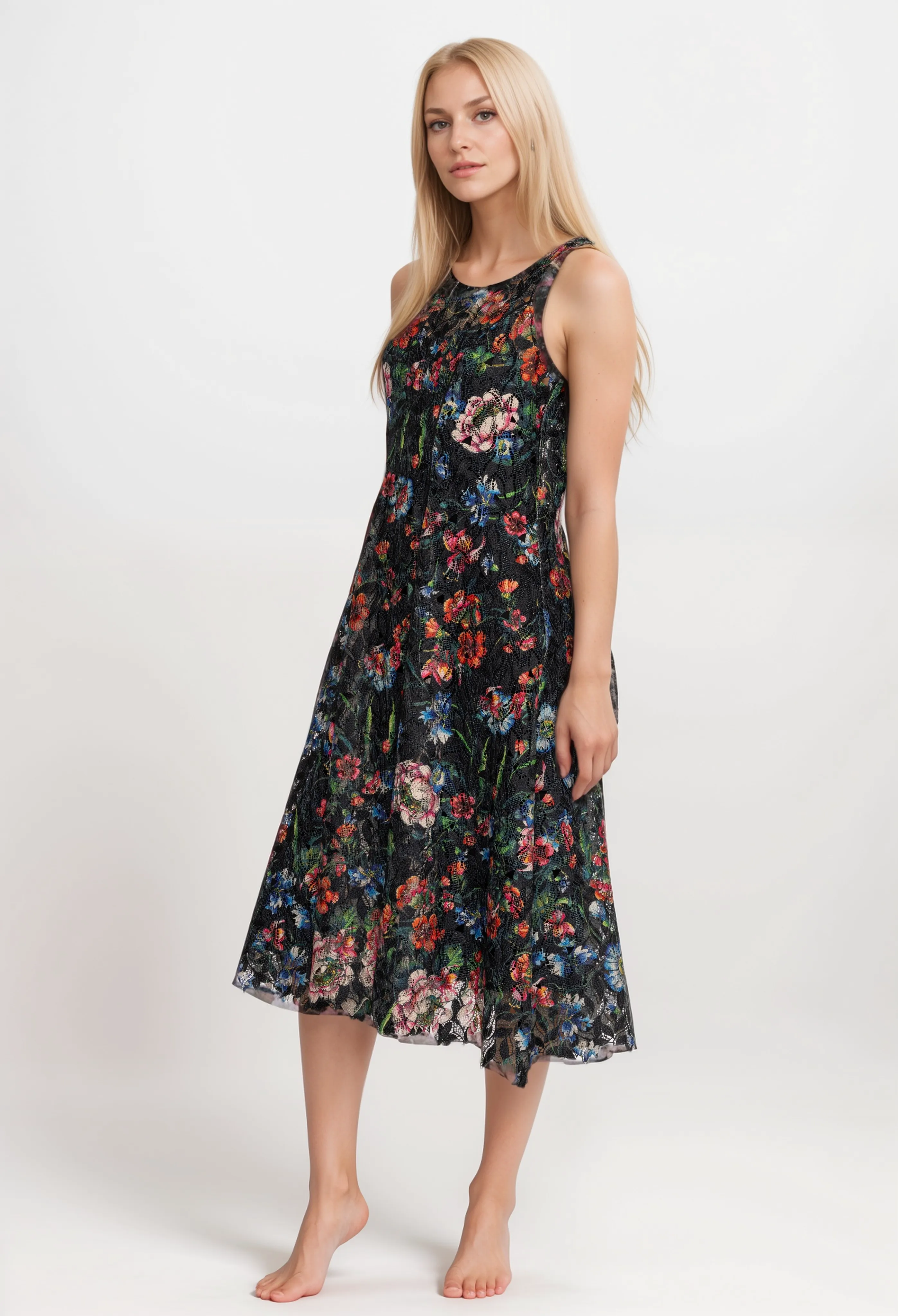 Johnny Was Biya Lyam Lace Mazzy Princess Dress B31924 Boho Chic