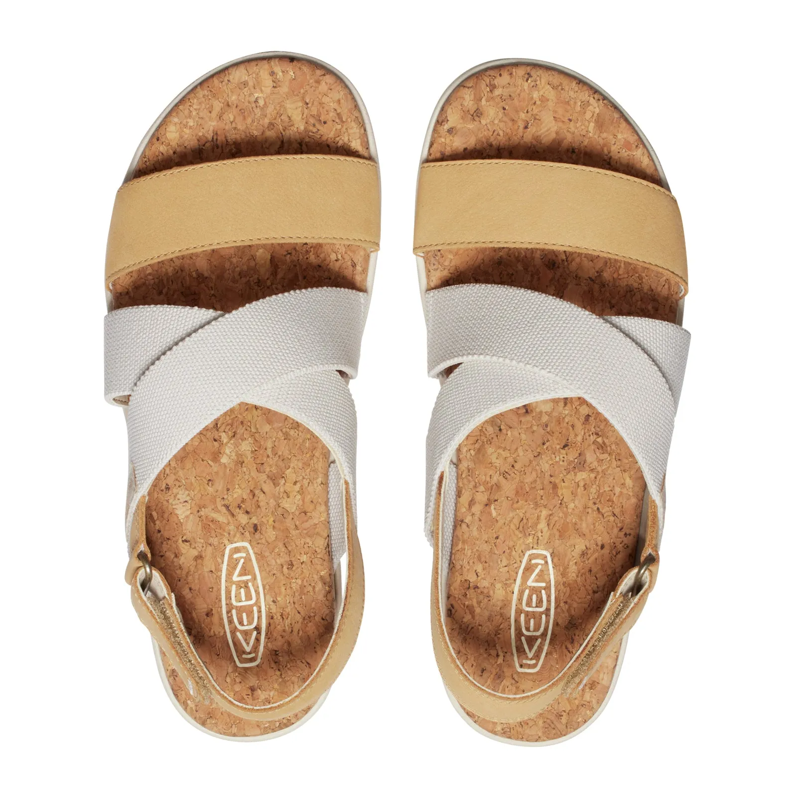 Keen Elle Criss Cross Backstrap Sandal (Women) - Birch/Curry