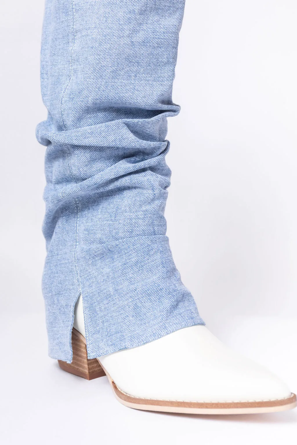 Loretta Denim Knee High Boots SALE