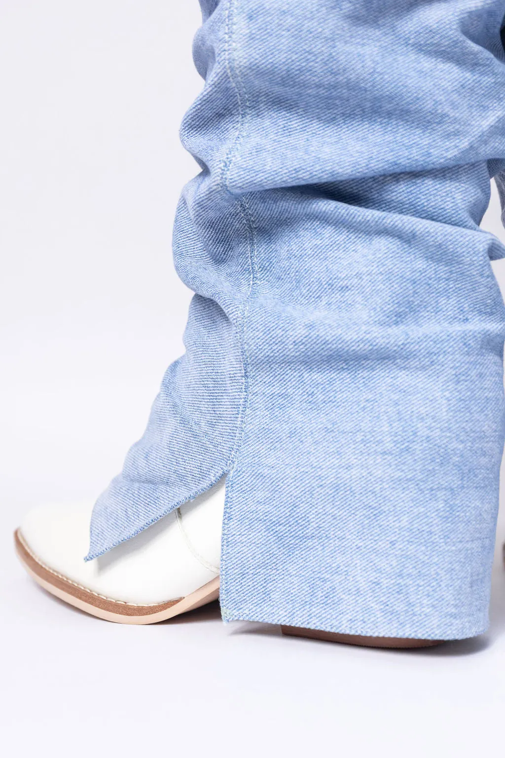 Loretta Denim Knee High Boots SALE