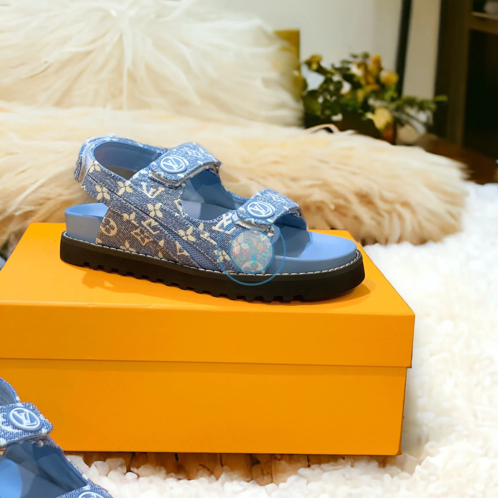 LV Dad Sandals