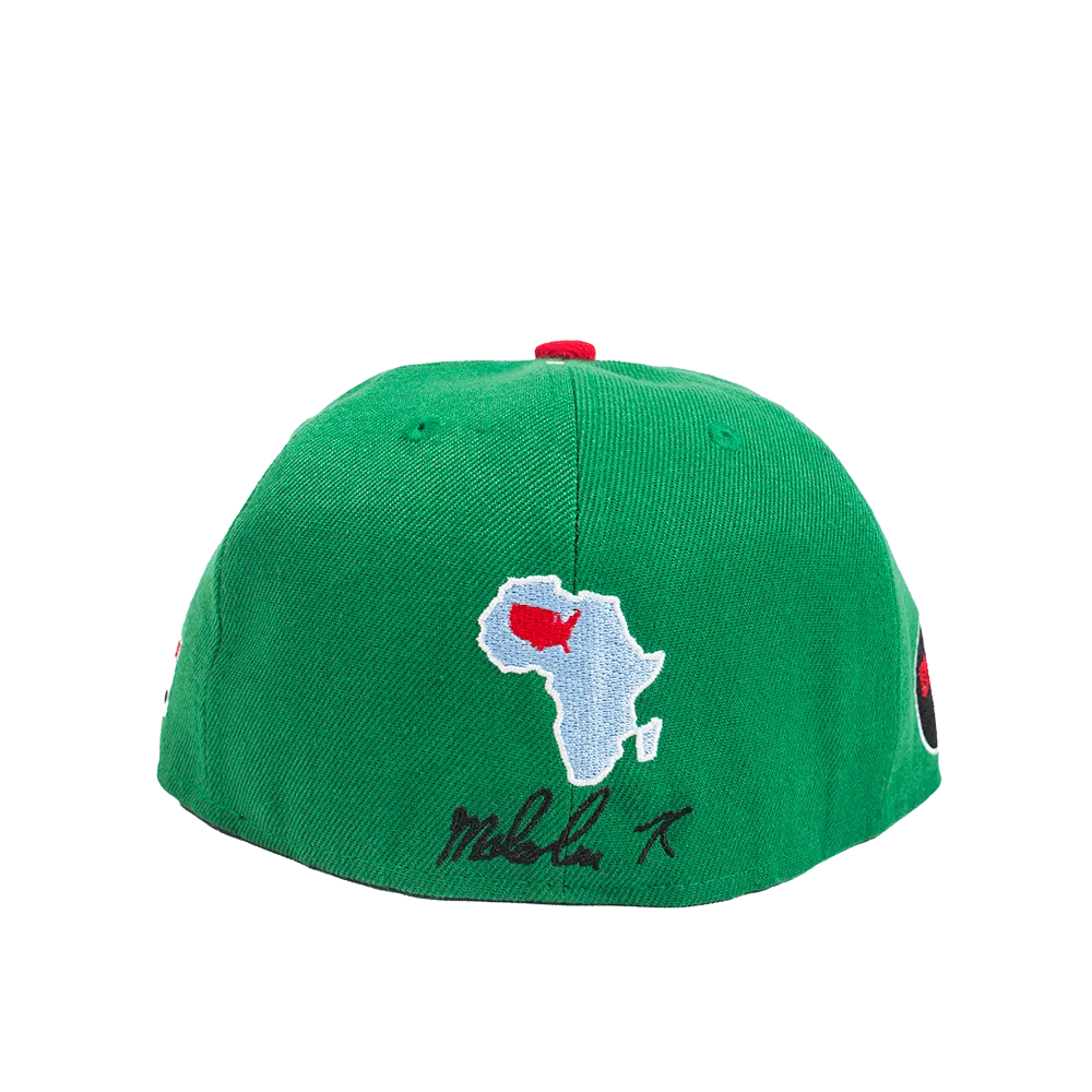 MALCOLM X GREEN FITTED HAT