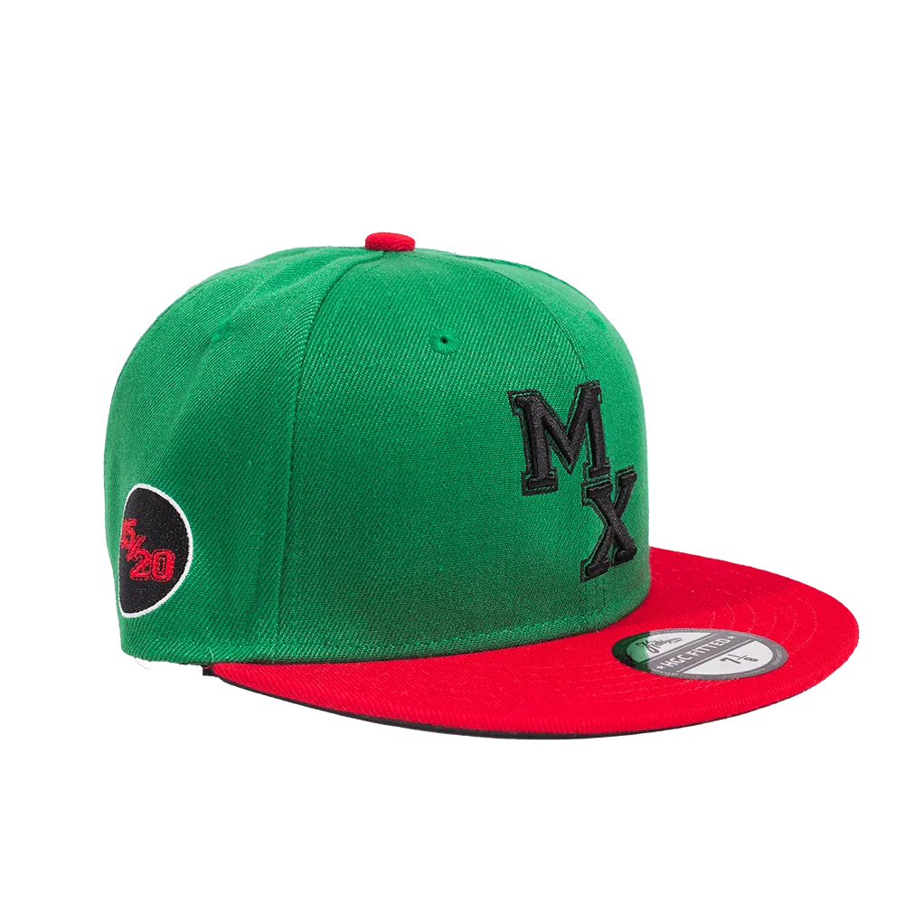MALCOLM X GREEN FITTED HAT