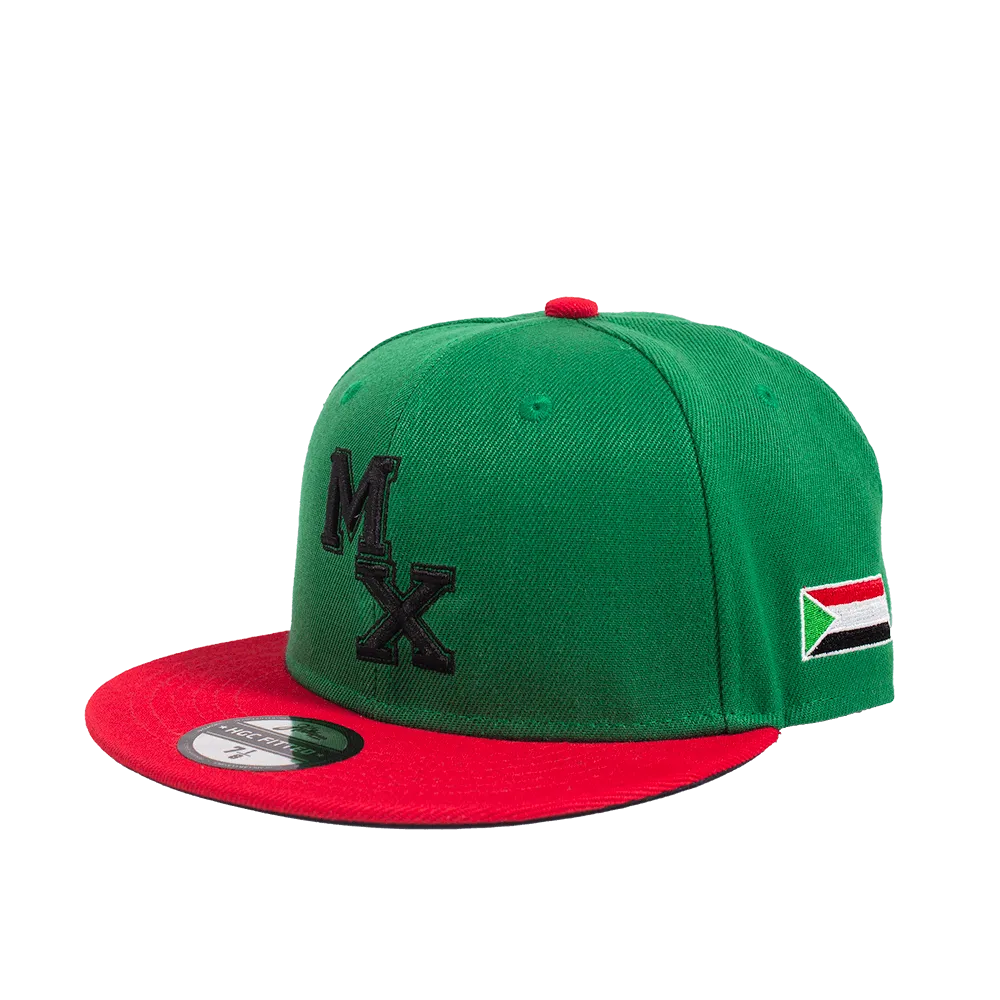 MALCOLM X GREEN FITTED HAT