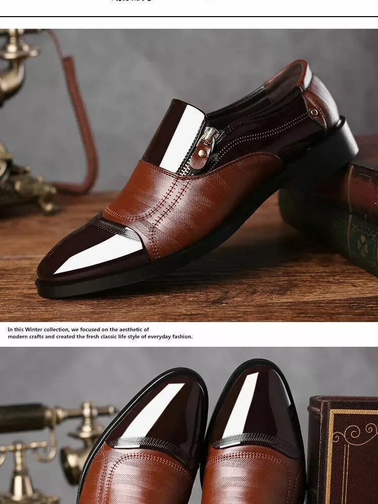 Men's Dress Shoes Men Wedding Shoes Slip on Office Men Oxford Shoes Flats Shoes