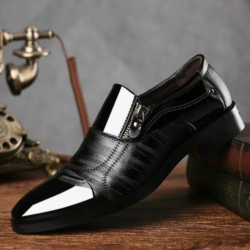 Men's Dress Shoes Men Wedding Shoes Slip on Office Men Oxford Shoes Flats Shoes