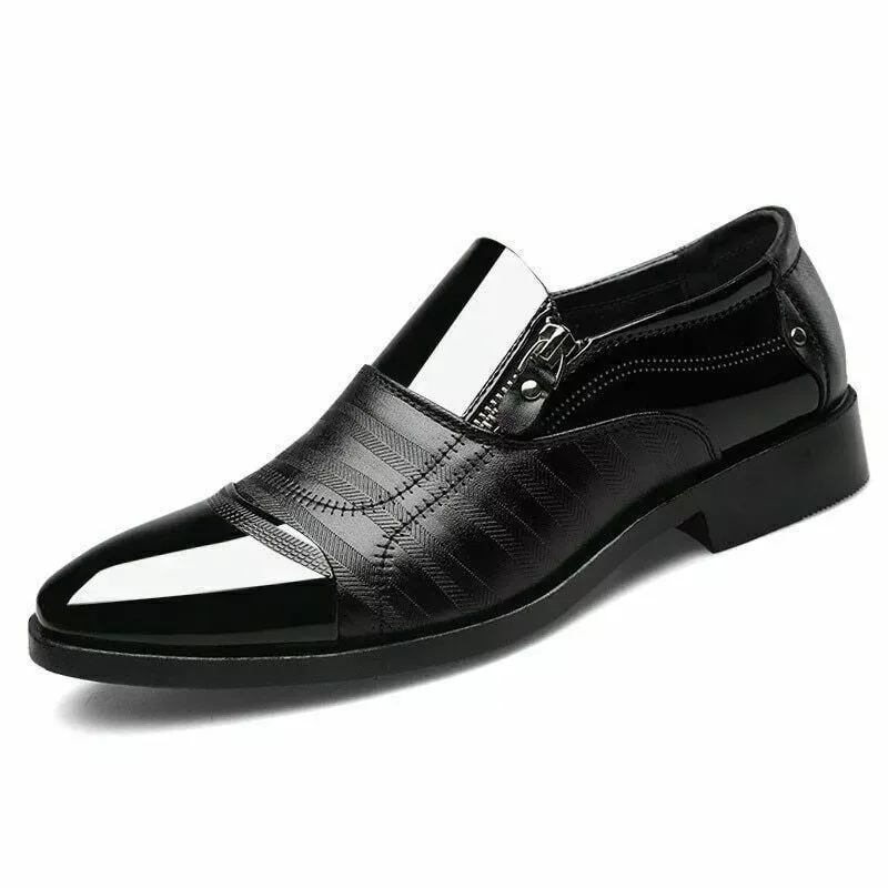 Men's Dress Shoes Men Wedding Shoes Slip on Office Men Oxford Shoes Flats Shoes