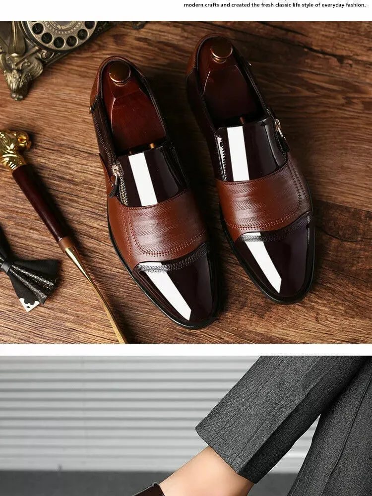 Men's Dress Shoes Men Wedding Shoes Slip on Office Men Oxford Shoes Flats Shoes