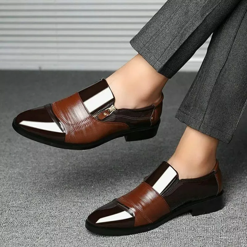 Men's Dress Shoes Men Wedding Shoes Slip on Office Men Oxford Shoes Flats Shoes