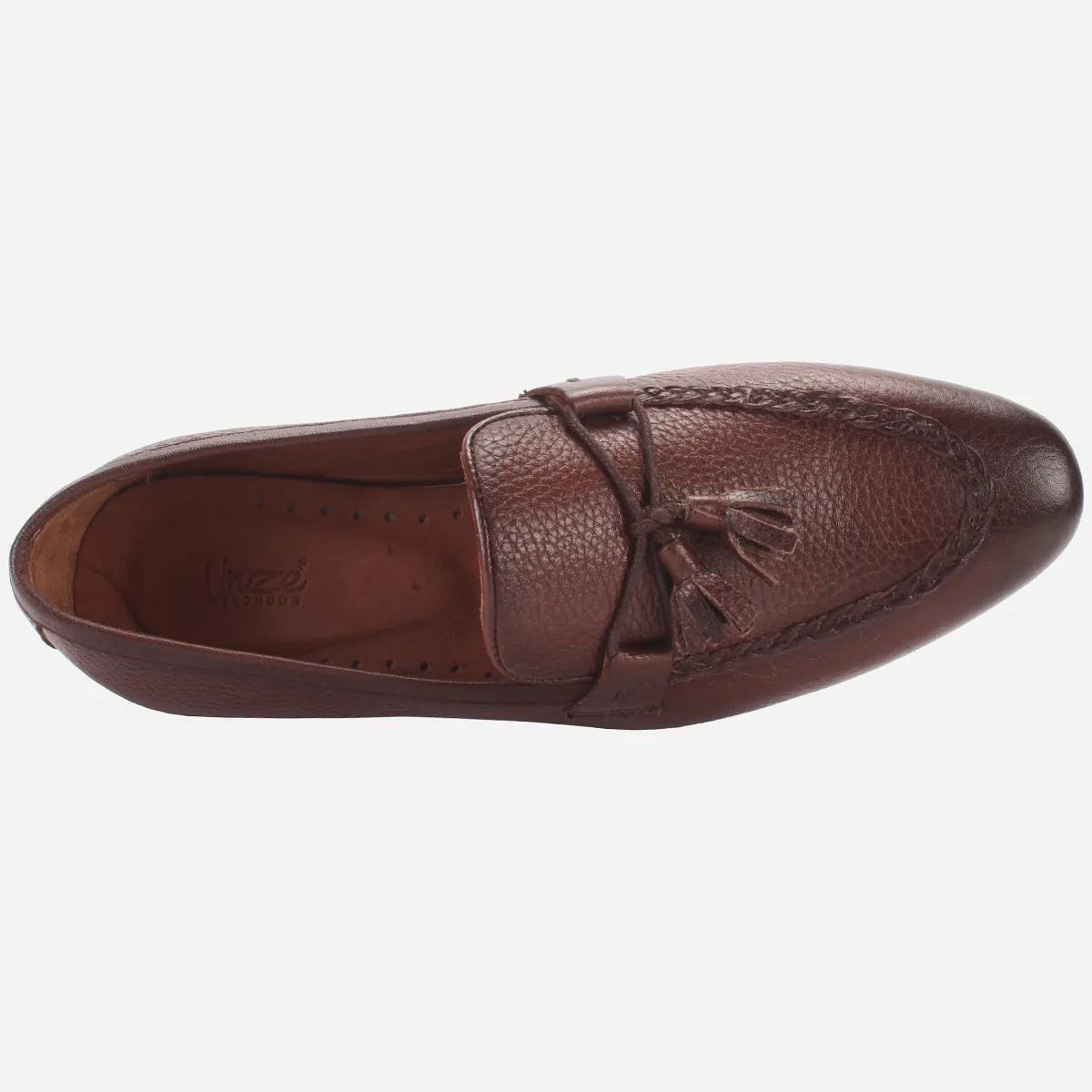 Mens "ENDSON" Leather Formal Slip-on Dress Shoes