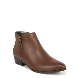 Naturalizer Womens Claire Pointed Toe Ankle Bootie Cinnamon Brown Smooth 6 M