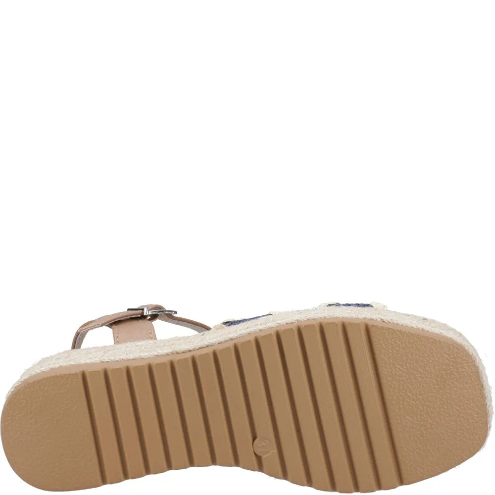 Navy Jemma Espadrille Sandals
