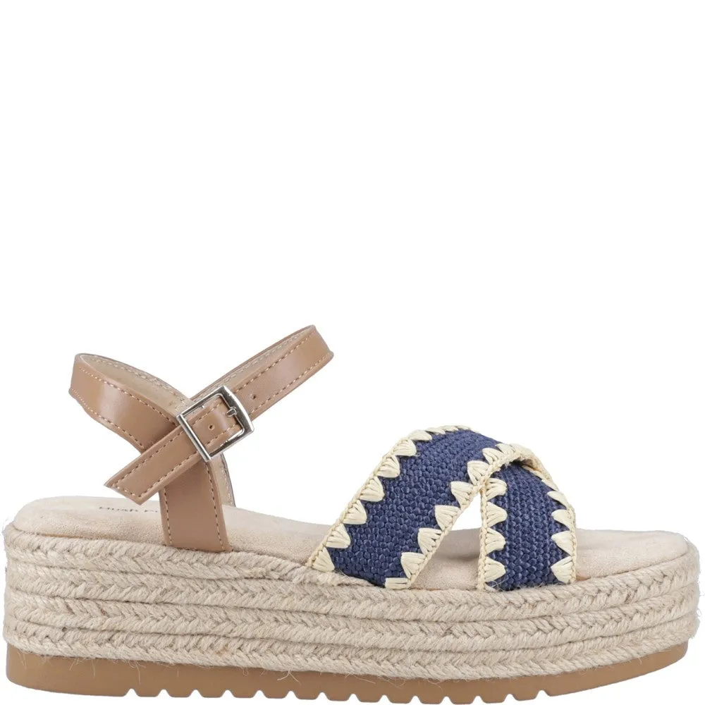Navy Jemma Espadrille Sandals