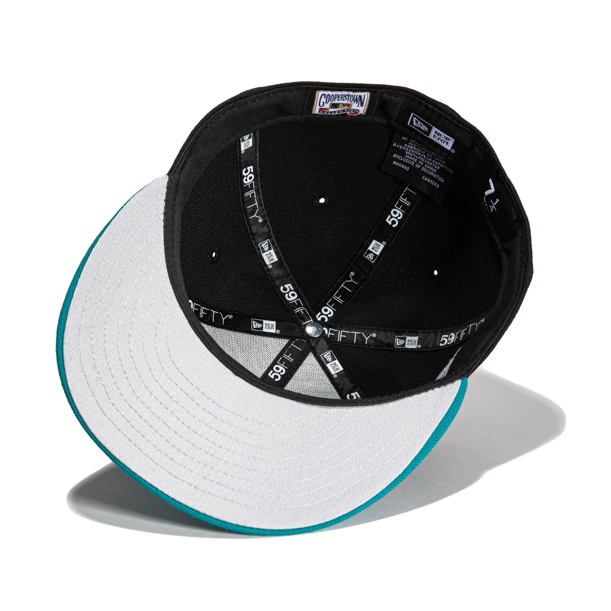 New Era 59Fifty Arizona Diamondbacks Inaugural Patch Word Hat - Black, Teal