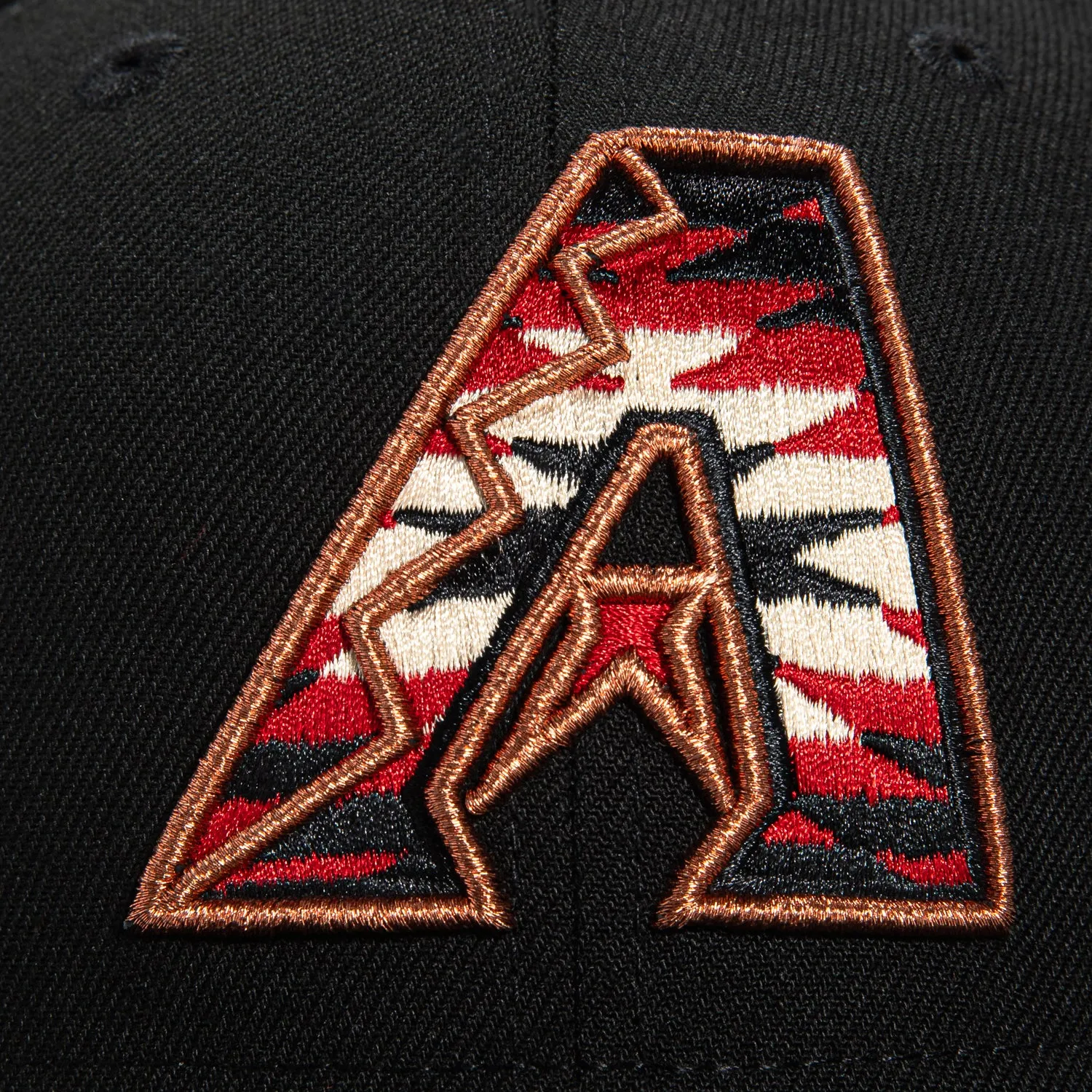 New Era 59Fifty Arizona Diamondbacks Swatch Fill Hat - Black, Sedona Red, Tan