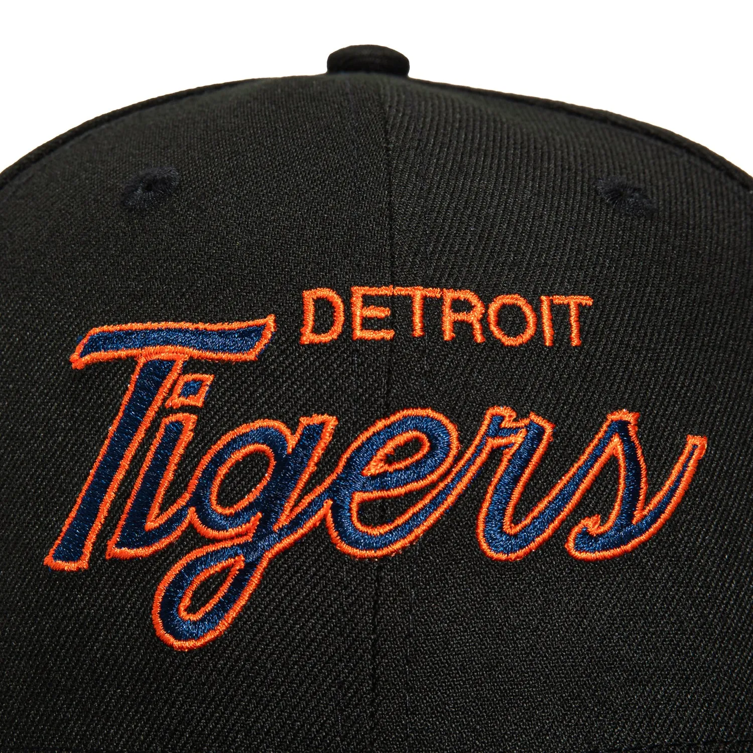 New Era 59Fifty Detroit Tigers Logo Patch Script Hat - Black