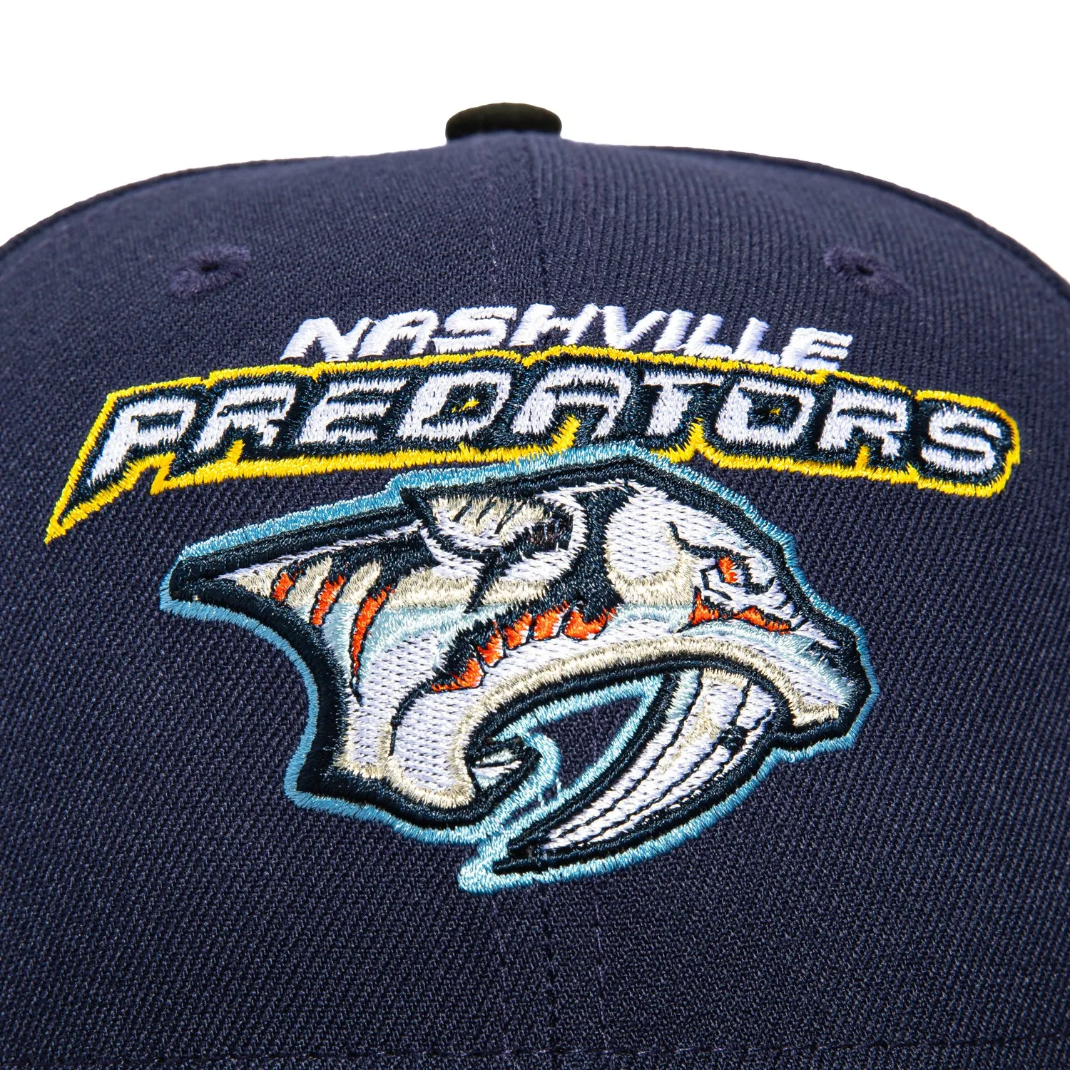 New Era 59Fifty Nashville Predators 10th Anniversary Patch Logo Hat - Light Navy, Black