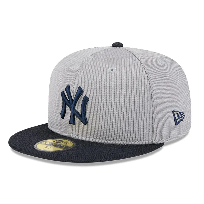 New Era 59Fifty New York Yankees 2025 Spring Training Patch Hat - Grey, Navy