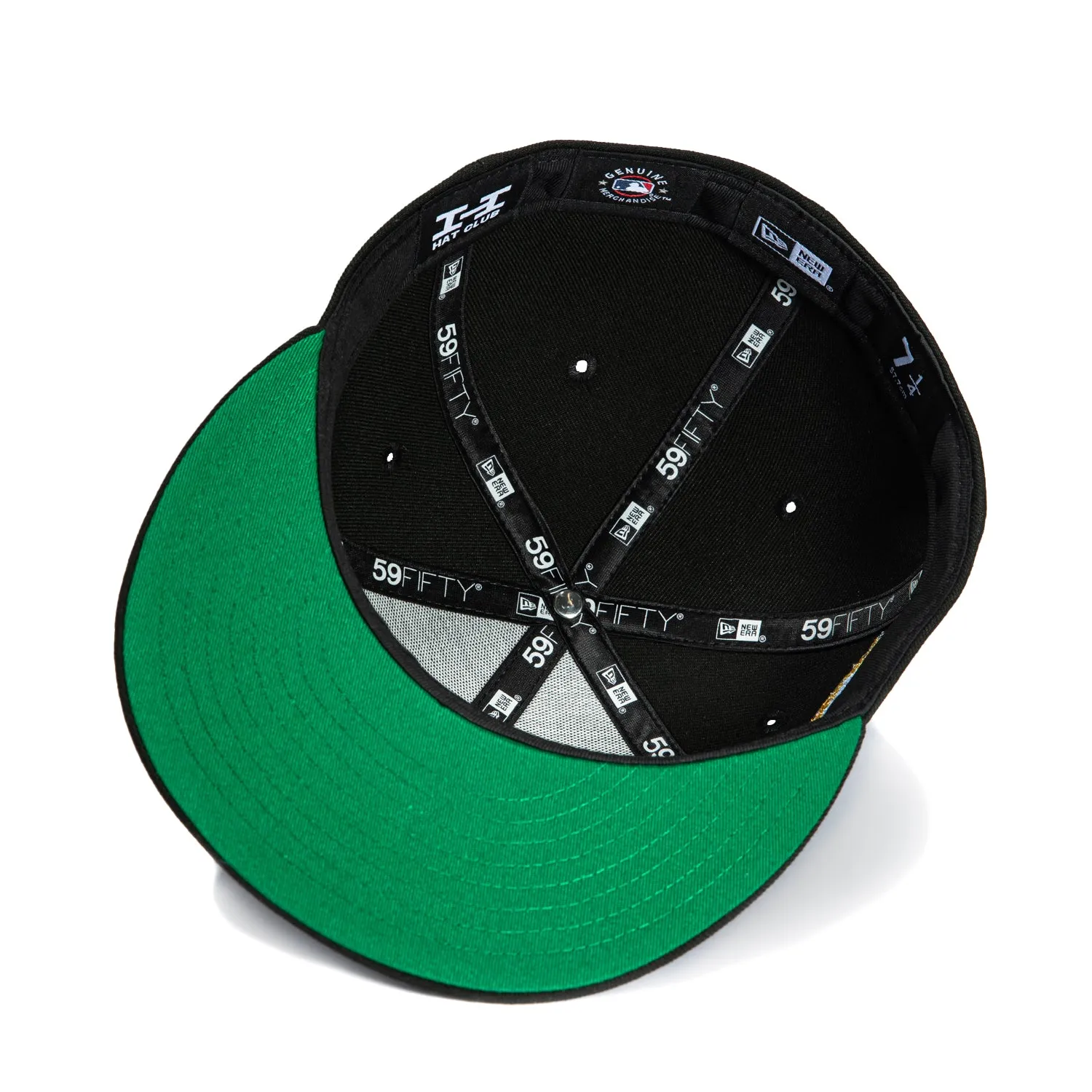 New Era 59Fifty Oakland Athletics Oakland Coliseum Final Season Patch Word Hat - Black, Kelly, Metallic Gold