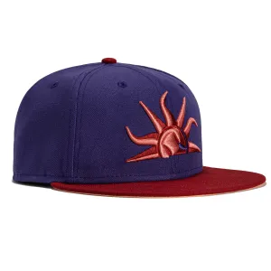 New Era 59Fifty Parks The Arizona Icon Mesa Solar Sox Hat - Purple, Sedona Red