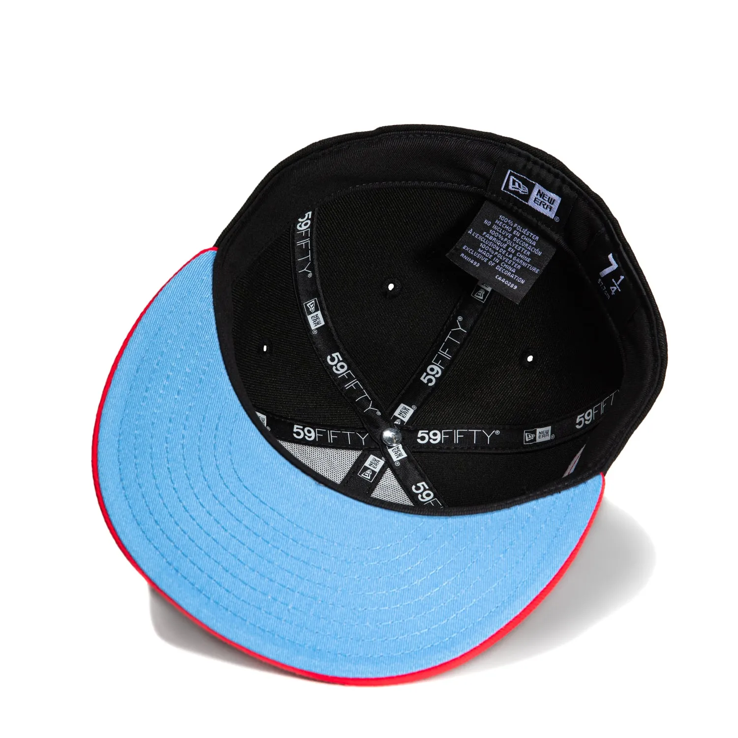 New Era 59Fifty Puerto Rico Flag Patch PR Hat - Black, Infrared