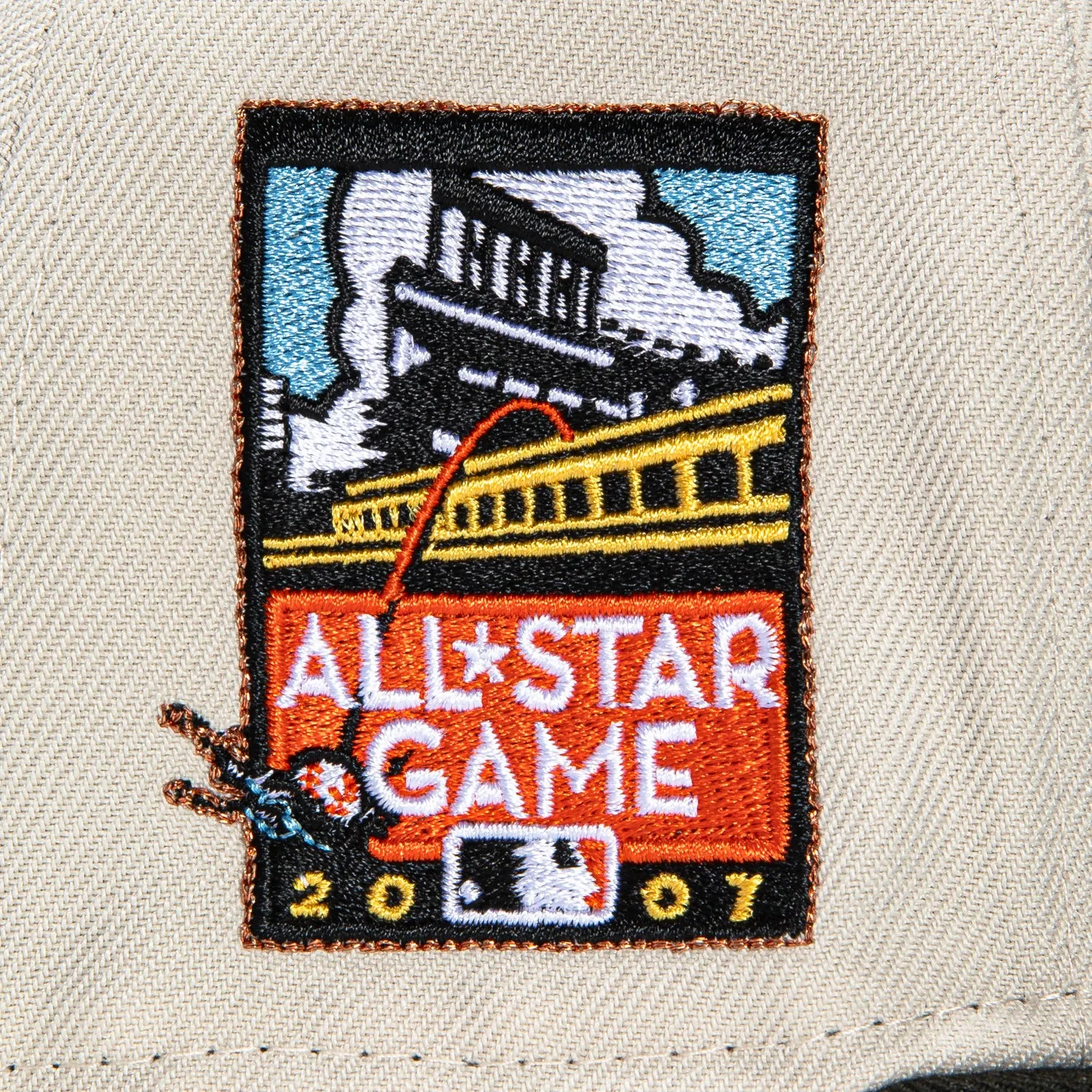 New Era 59Fifty San Francisco Giants 2007 All Star Game Patch Jersey Hat - Stone, Black