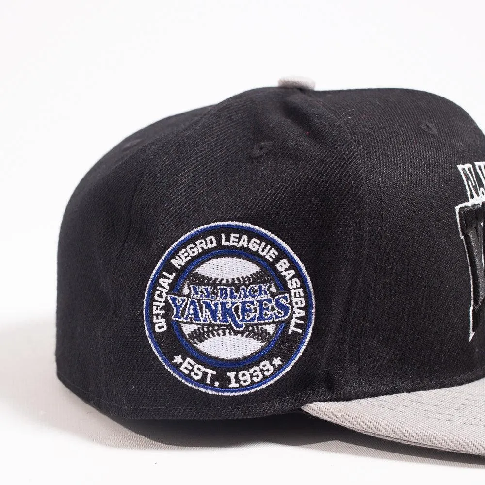 NY BLACK YANKEES FITTED HAT