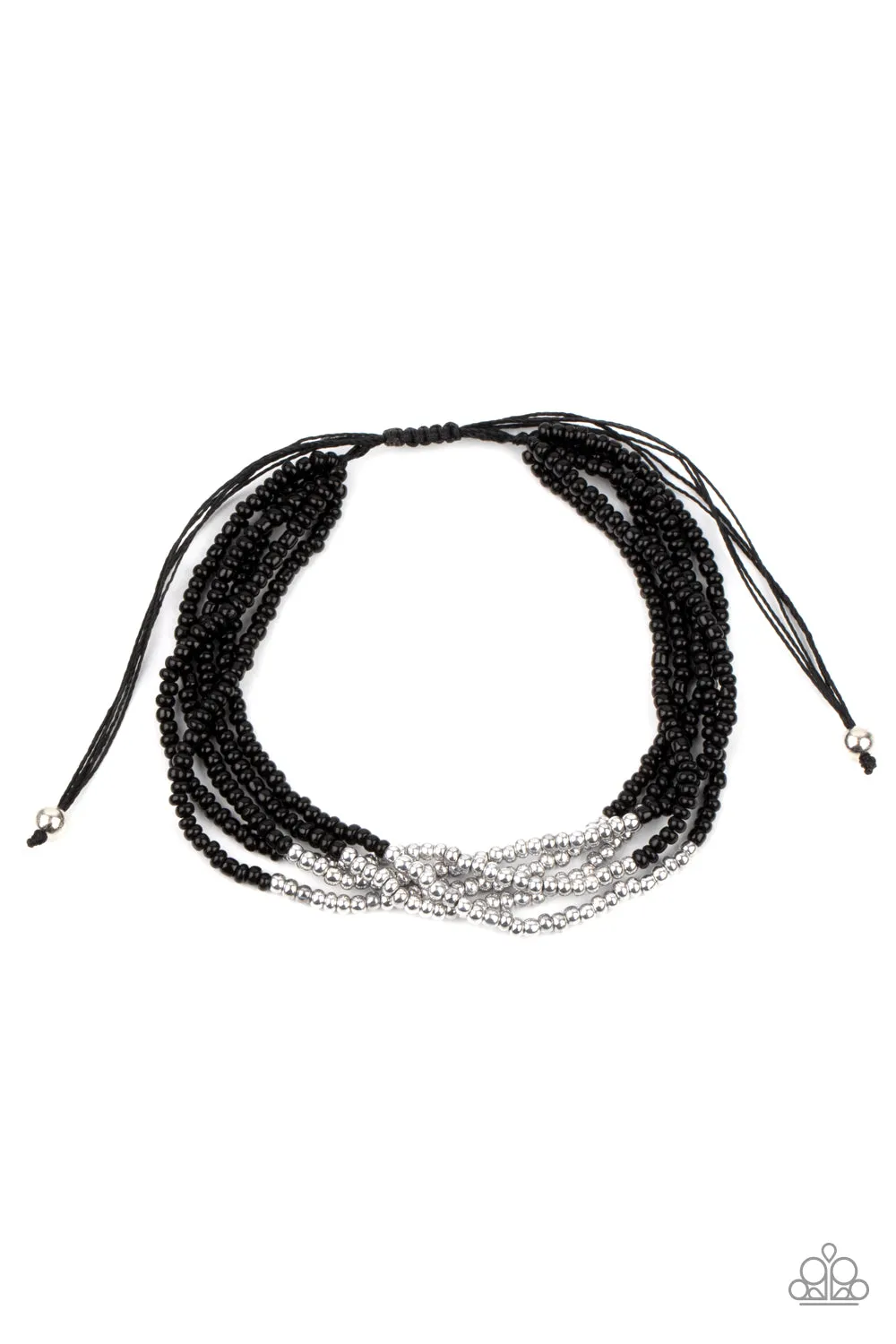 Paparazzi - BEAD Bold - Black Bracelet