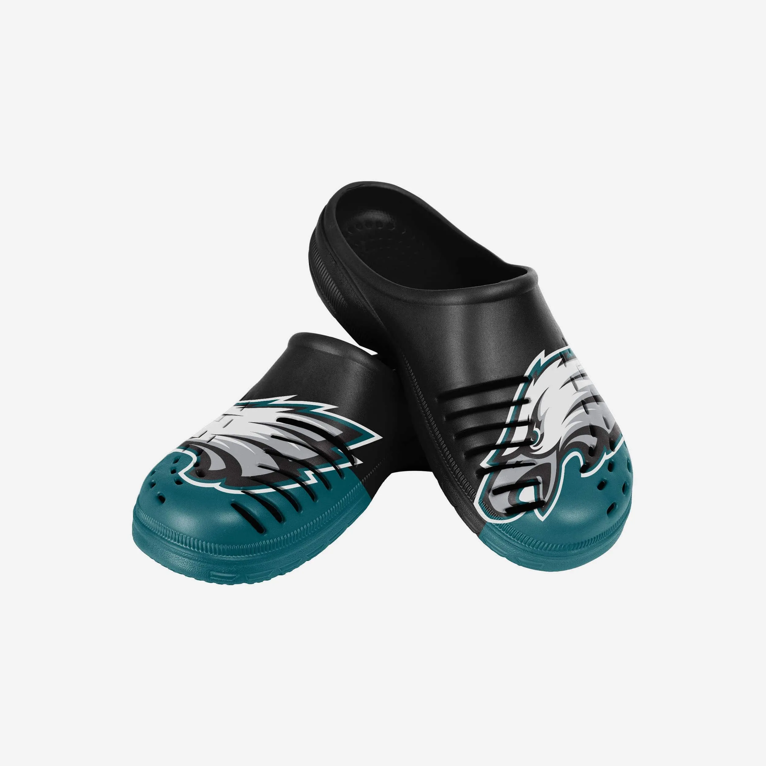 Philadelphia Eagles Youth Colorblock Big Logo Clog