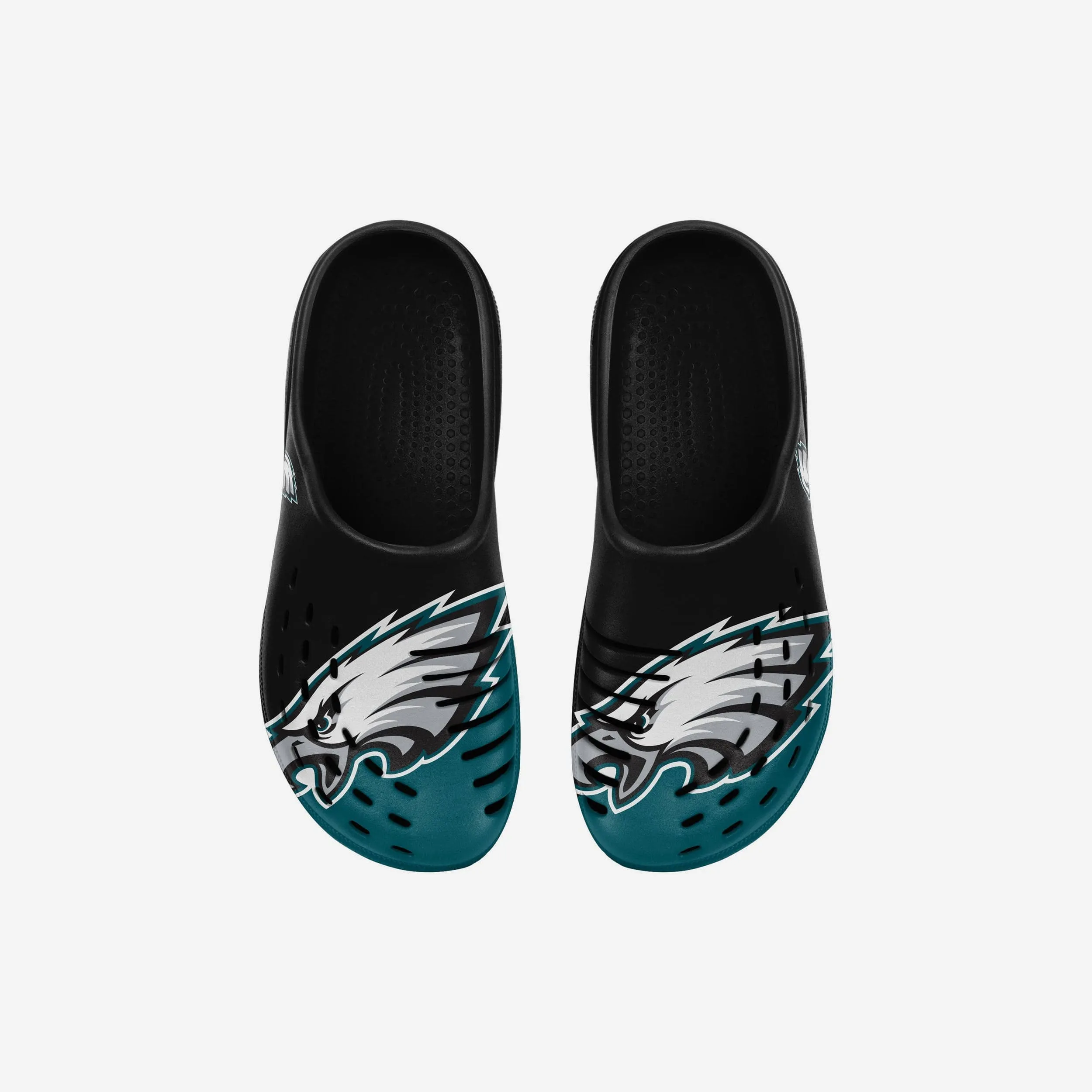 Philadelphia Eagles Youth Colorblock Big Logo Clog