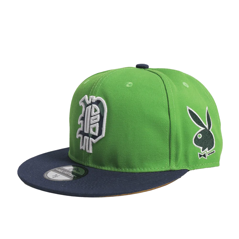 PLAYBOY ARGYLE GREEN FITTED HAT