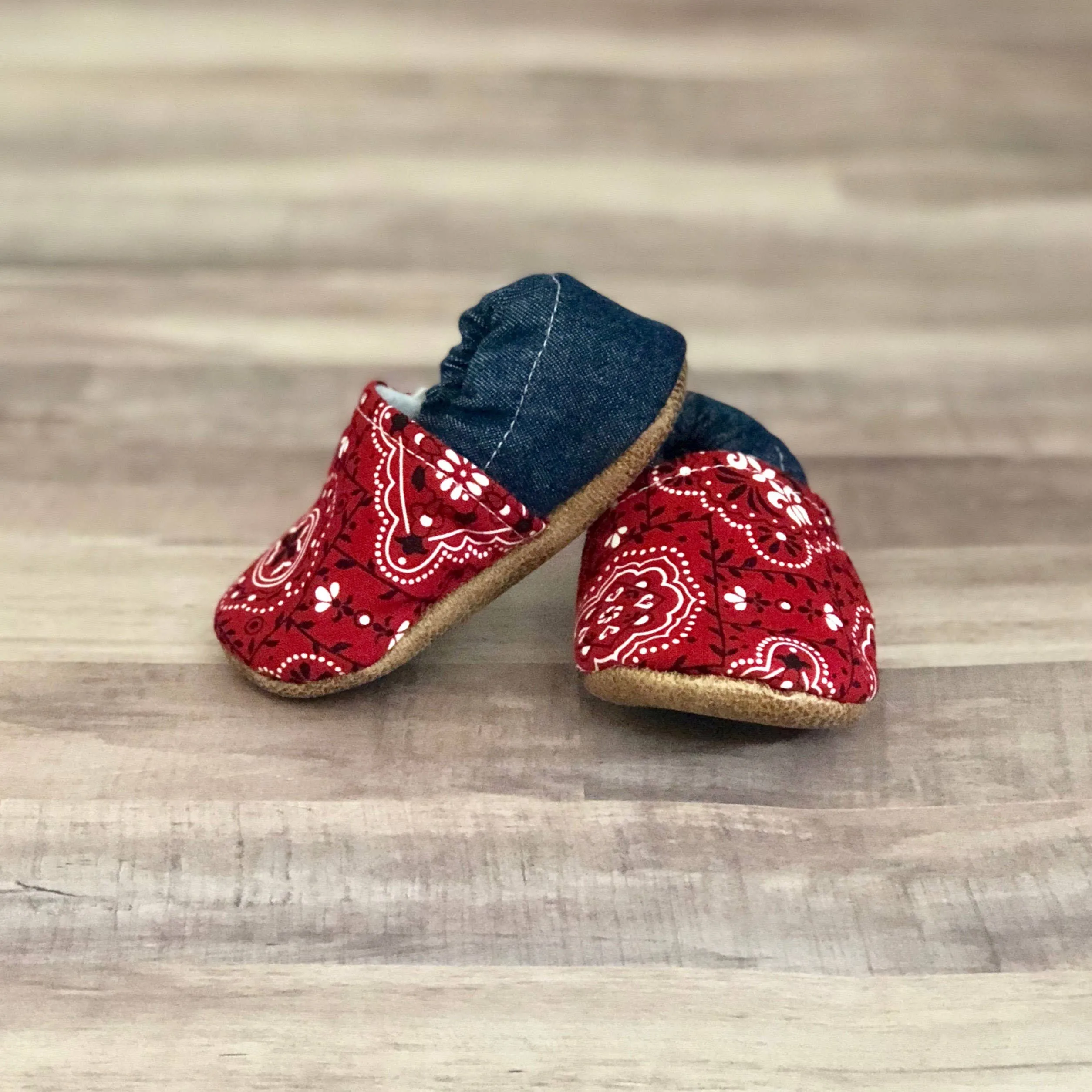 Red Paisley Moccasin