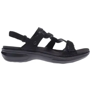 Revere Women's Miami Sandal Black Lizard