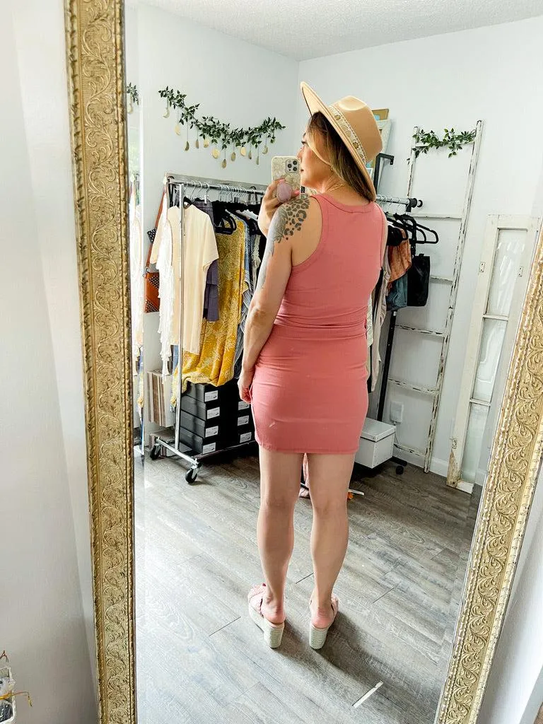 Ribbed Fitted Dress